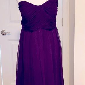 Strapless dress - purple - brand new